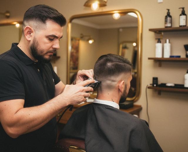Artem styling a fade
