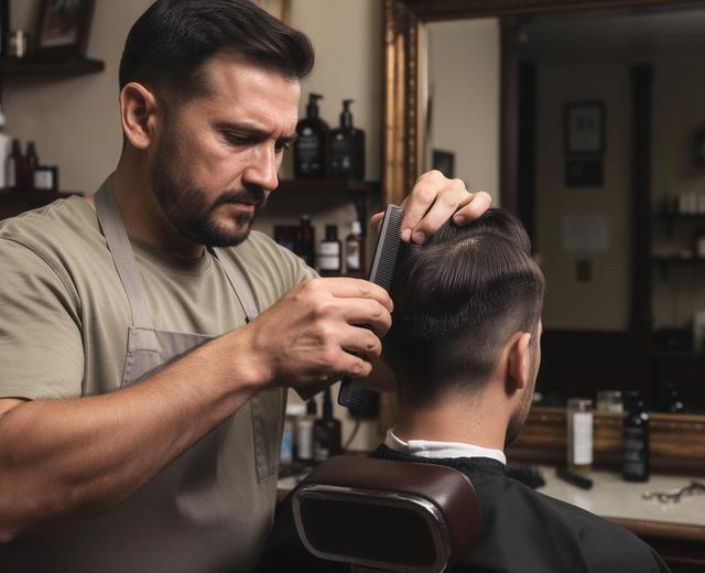Dmytro doing a classic cut